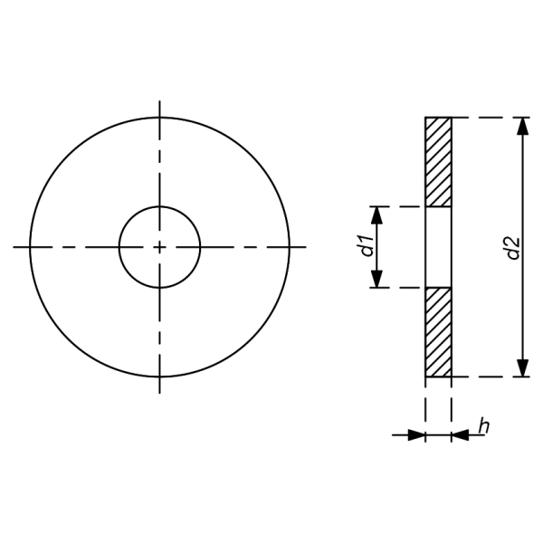 FLAT-WASHER-DIN-9021-DRAWING