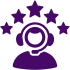 streamlined customer service icon streamlined customer service icon